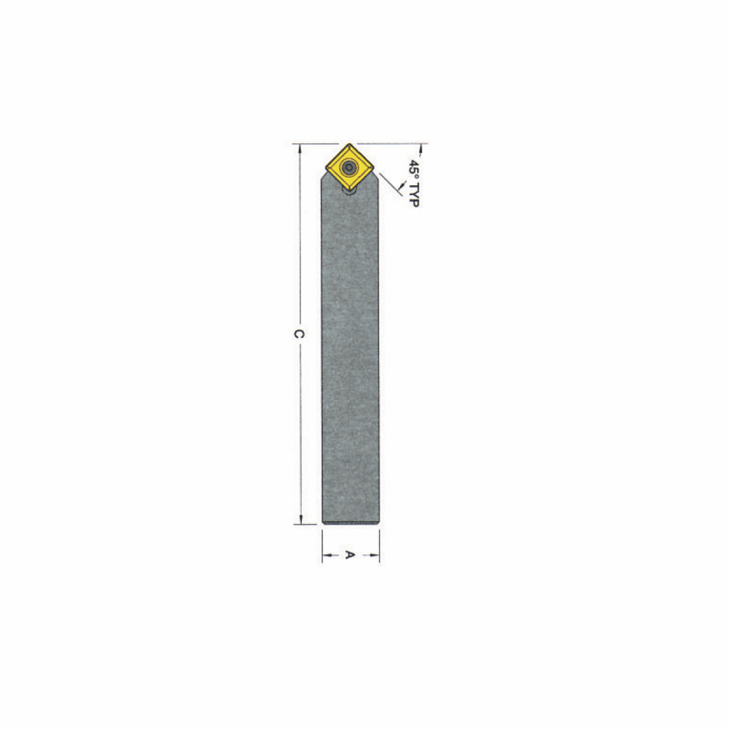 SSDCN Type Lathe Tool Holder, 1/2 x 4"