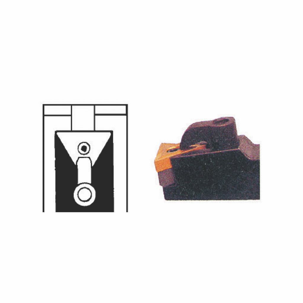 [031-637] MTCNN Lathe Type Tool Holder, 3/4x1", 6 x 1/2 x 3/16"