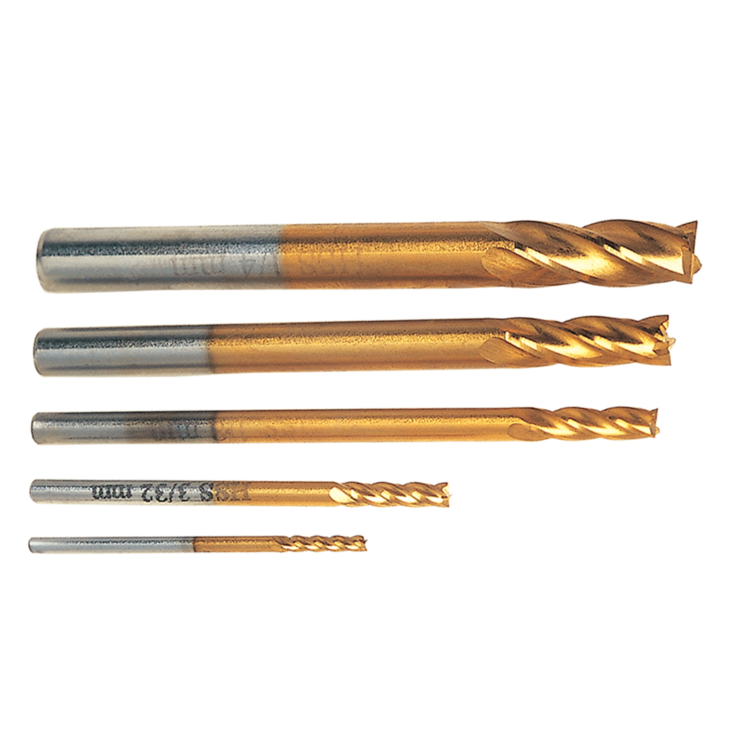 End Mill Sets, 1/8 - 1/2"
